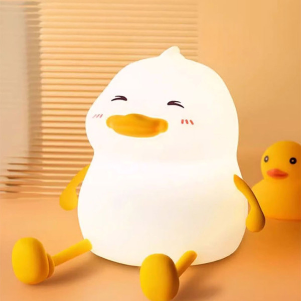 스마일 오리 실리콘 무드등