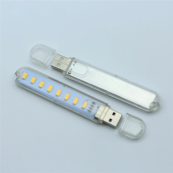 8LED 휴대용 USB라이트 USB조명 독서등 취침등
