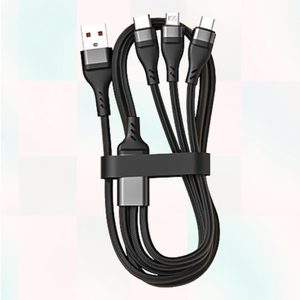 3in1 올인원 고속충전 케이블 USB 5핀 8핀 다용도