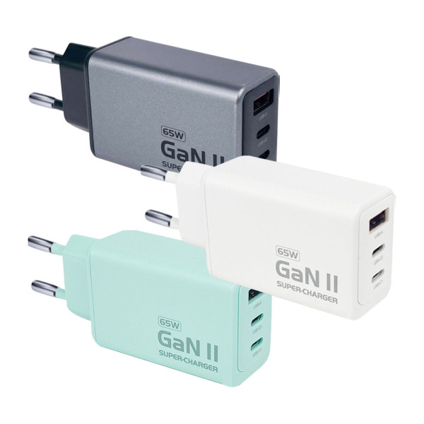 디큐브 65W GAN2 3포트 PD PPS 멀티 충전기